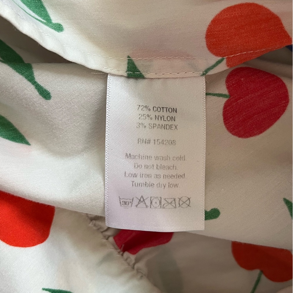 HVN Laura Bow Embellished
Printed Poplin Dress | Size: 8 - Picture 13 of 13